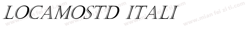 LocamoStd Itali字体转换